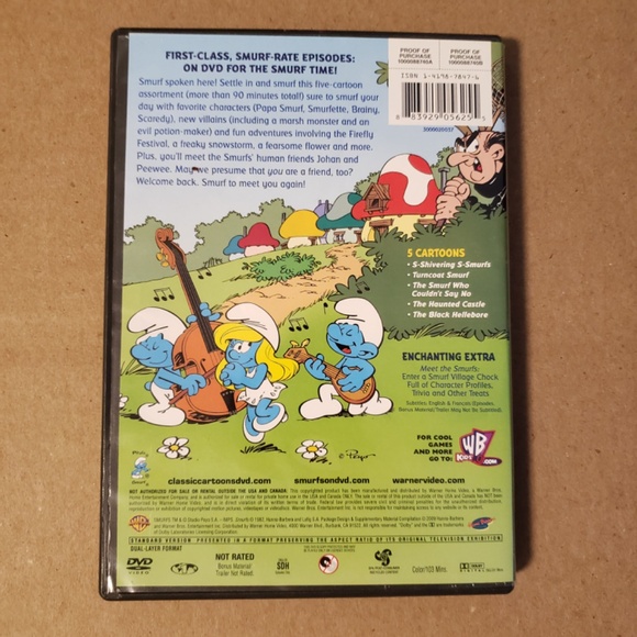 3/$15 The Smurfs True Blue Friends DVD With Original Case - Picture 4 of 4